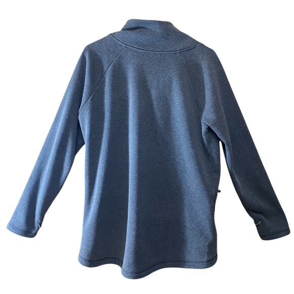 Athleta Women's size Medium Cozy Karma Asymmetrical Pullover Zip Sweatshirt - Picture 3 of 6